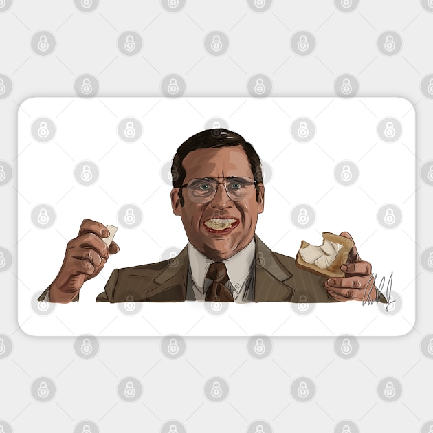 Anchorman 2: Brick of Butter Magnet by 51Deesigns